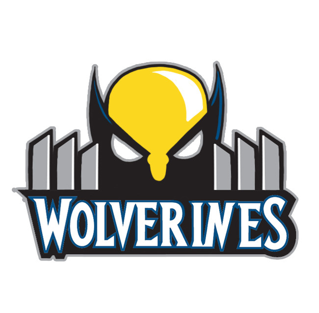 Minnesota Timberwolves Wolverine logo iron on heat transfer